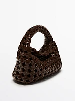 Nappa leather braided mini bag