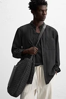 WOVEN SHOPPER BAG