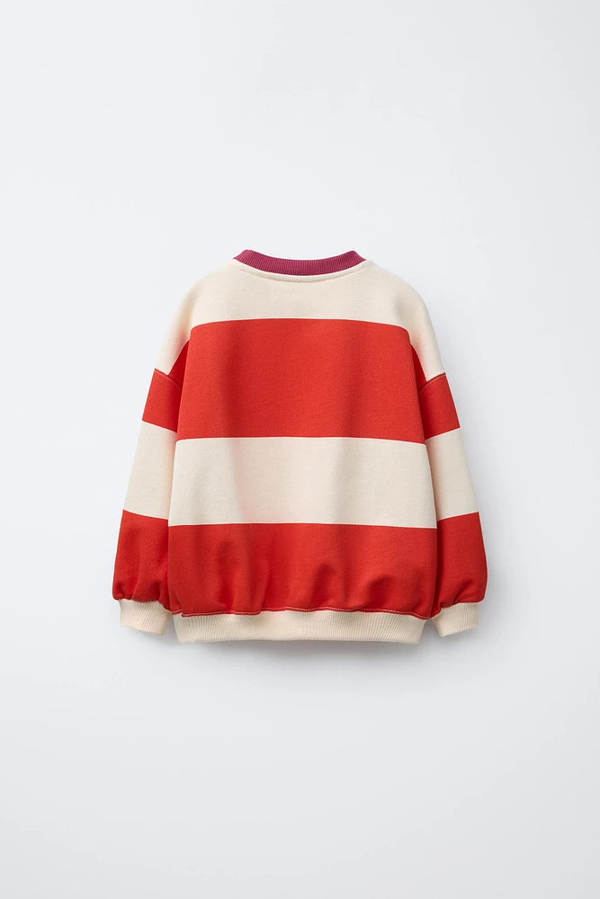 HÔTEL MAGIQUE © X ZARA STRIPED SWEATSHIRT