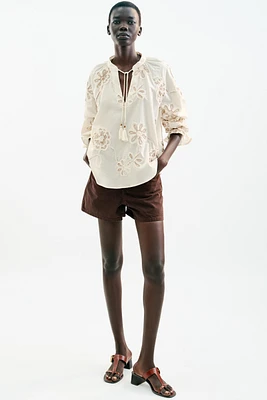 BLOUSE STRUCTURE BRODÉE