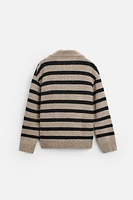 STRIPED KNIT POLO