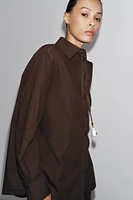 ZW COLLECTION POPLIN SHIRT WITH POCKET