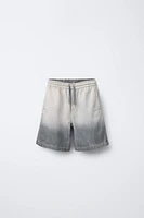 DIP DYE DENIM SHORTS
