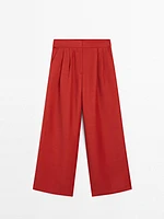 Pantalon fluide à pinces