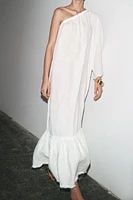 ZW COLLECTION 100% LINEN ASYMMETRIC DRESS