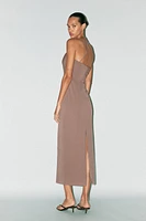 JEWEL NECKLACE MIDI DRESS
