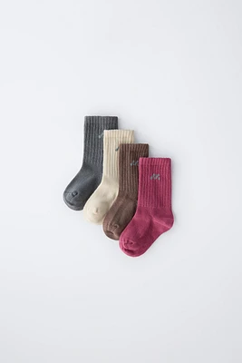 FOUR-PACK OF LOGO SOCKS