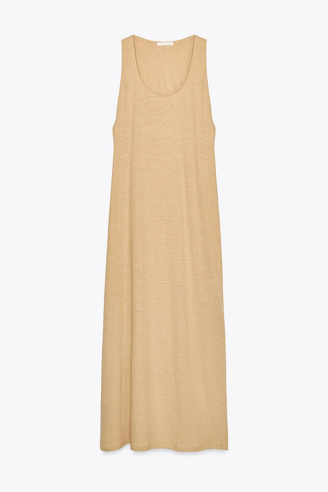 ROBE MIDI AVEC LIN