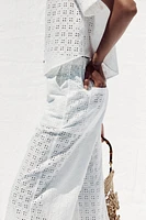 OPENWORK EMBROIDERY CULOTTES