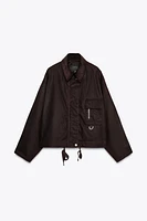 CORDUROY COLLAR WAXED JACKET ZW COLLECTION