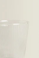 BOROSILICATE GLASS MUG WITH LINES