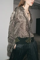 ZW COLLECTION PRINTED SHIRT