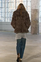 FAUX FUR SHORT COAT ZW COLLECTION