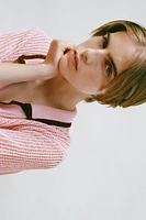 KNITTED POLO JACKET