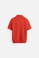 DIAMOND KNIT POLO SHIRT