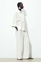 GATHERED KIMONO SHIRT