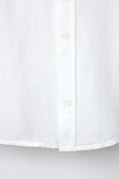 CHEMISE EN COTON ET LIN COL MAO