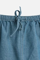 RELAXED FIT DENIM SHORTS