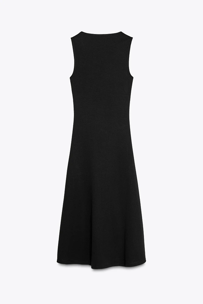 INTERLOCK MIDI DRESS
