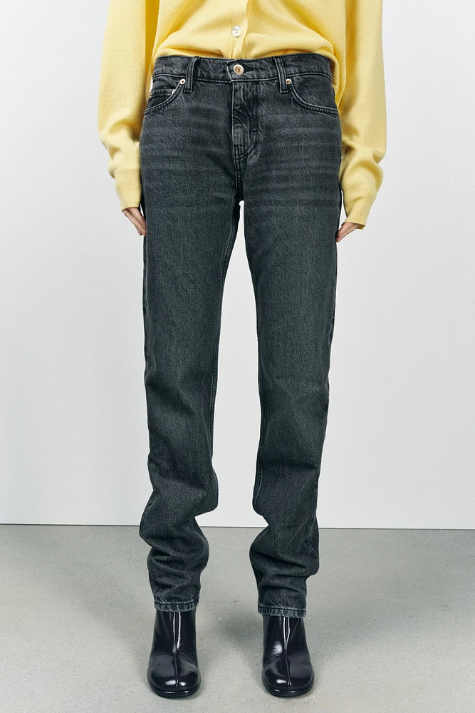 ZW COLLECTION LOW RISE STRAIGHT LEG JEANS