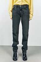 ZW COLLECTION LOW RISE STRAIGHT LEG JEANS