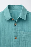 CHEMISE TEXTURÉE À POCHE