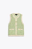 TOP EN MAILLE TEXTURÉE