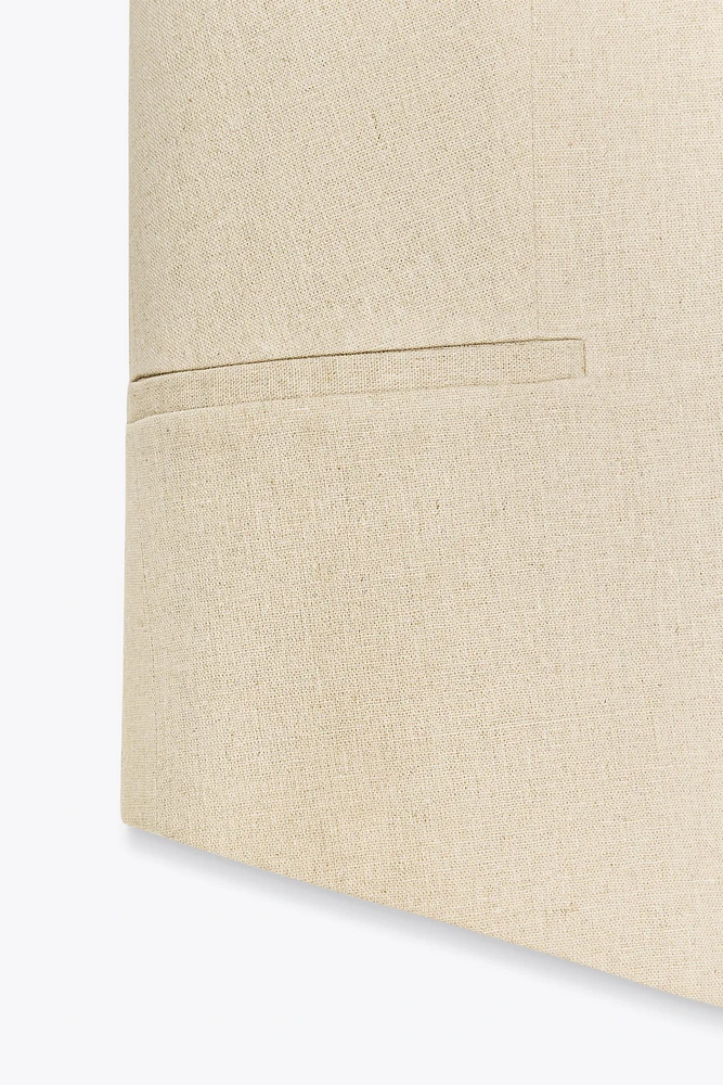 GILET DE TAILLEUR EN LIN