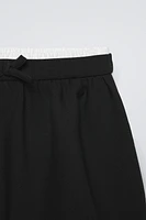 DOUBLE WAISTBAND BALLOON SKIRT