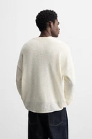 RELAXED FIT TEXTURED SWEATER