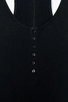 TOP EN COTON BOUTONNÉ