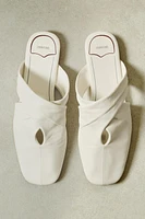 MULES CROISÉES CUIR
