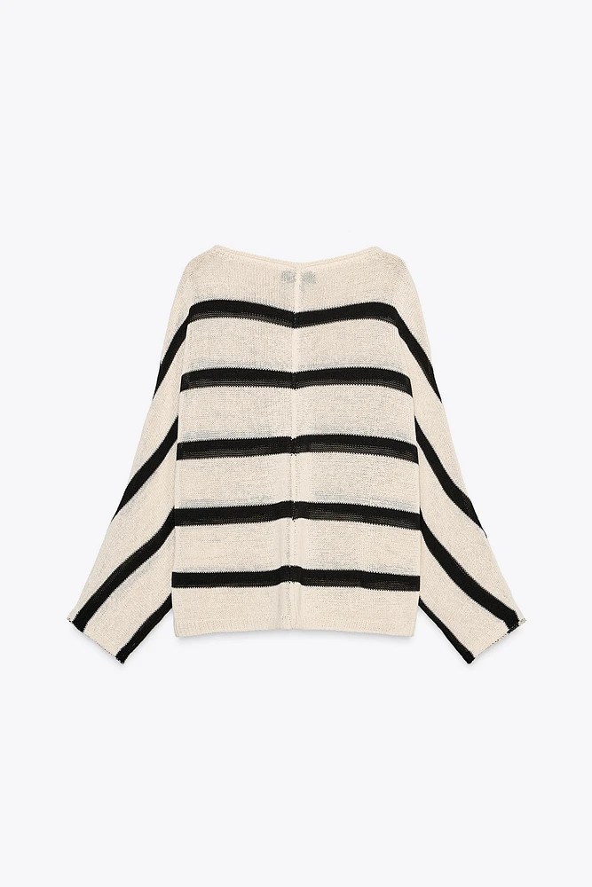 STRIPED KNIT SWEATER
