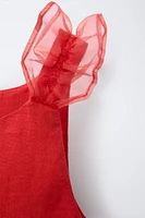 TOP DÉTAIL ORGANZA 100 % LIN