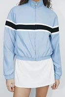 JACKET WITH CONTRASTING STRIPES