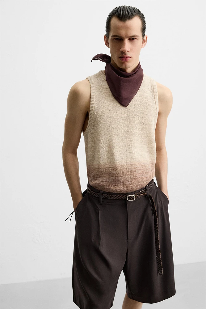 T-SHIRT EN MAILLE COTON - LIN
