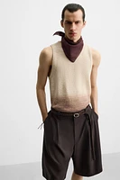 T-SHIRT EN MAILLE COTON - LIN
