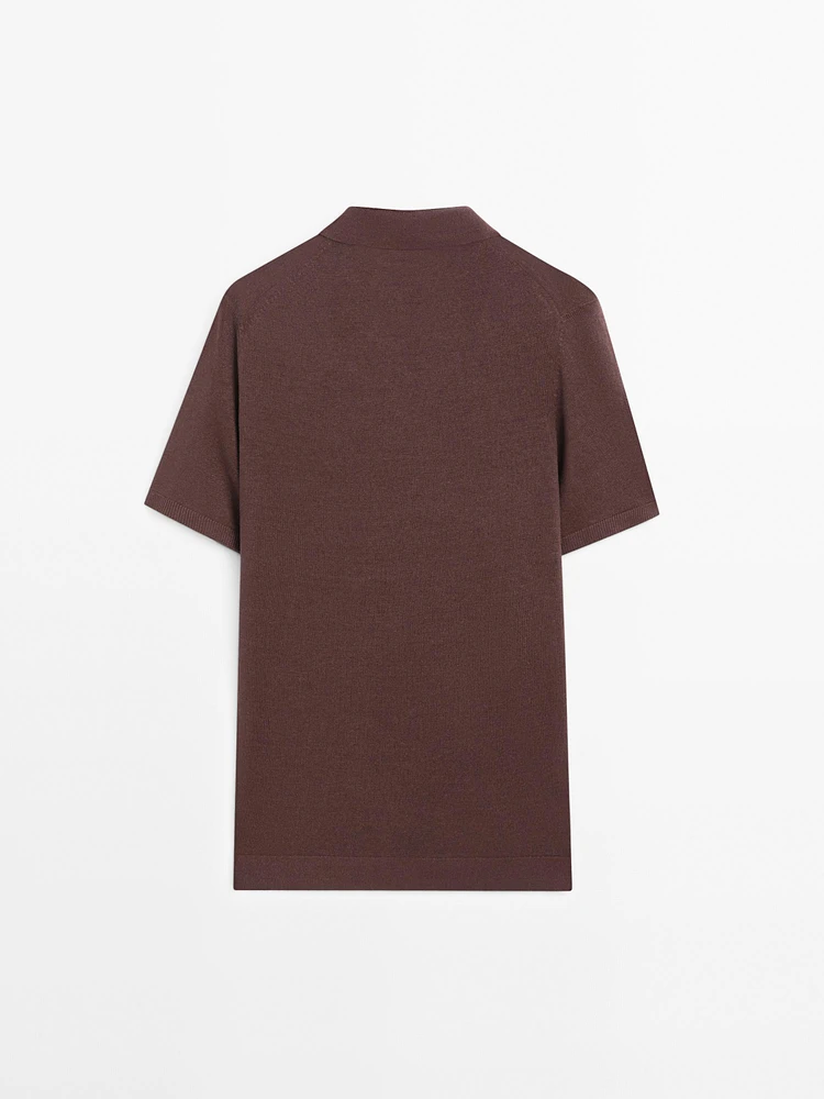 Polo en maille 100 % lin