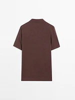 Polo en maille 100 % lin