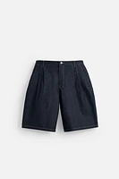 BERMUDA EN DENIM COUPE LARGE