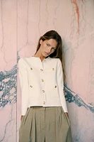 GILET EN MAILLE UNI