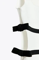STRETCH TIE DRESS