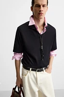 POLO EN MAILLE AVEC VISCOSE