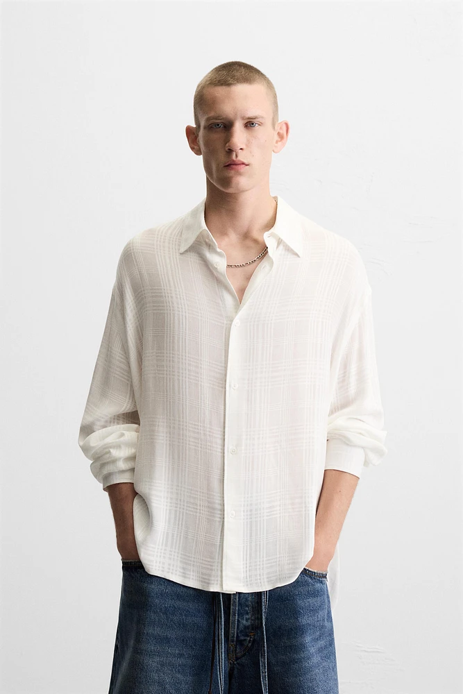 CHEMISE JACQUARD À CARREAUX