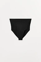 HIGH WAIST PANTIES WITH POLYAMIDE