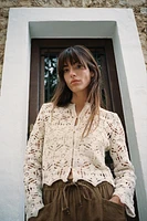 SEQUIN MACRAMÉ JACKET