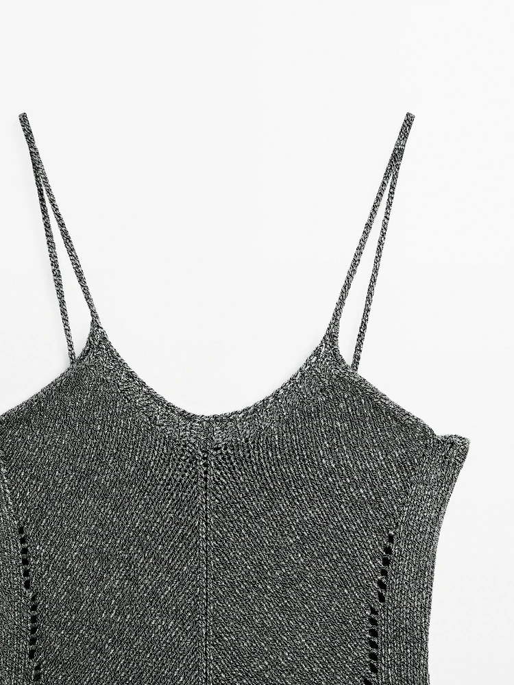 Top en maille 100 % coton