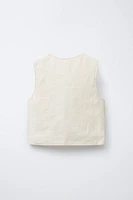 GILET 100 % LIN