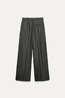 DOUBLE WAIST WIDE LEG PANTS