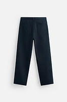 COTTON AND LYOCELL BLEND PANTS